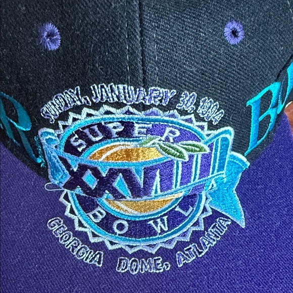 Super Bowl XXVIII Snapback Hat 1994 BUFFALO BILLS NFL - Picture 2 of 7